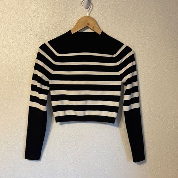 COS Cropped Mockneck Top Small - Picture 1 of 5